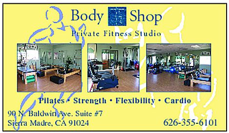 Body Shop Private Fitness Studio, Sierra Madre logo image