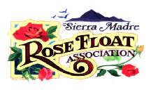 Sierra Madre Rose Float Association logo image, link to www.sierramadrerosefloat.org