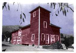 The red barn built in 1902 and still used today.