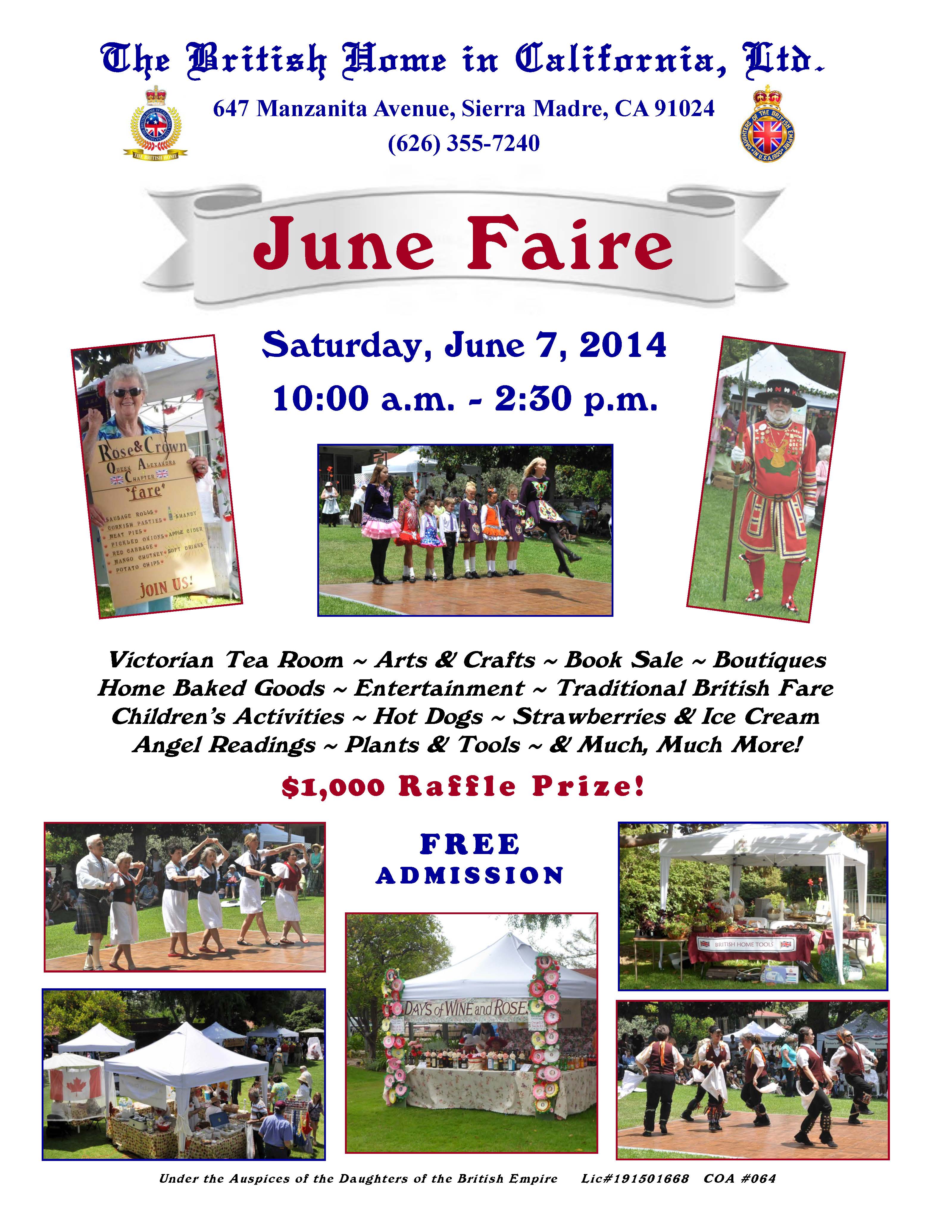 British Home’s Annual “June Faire” To Offer BritishStyle Fun, Food and